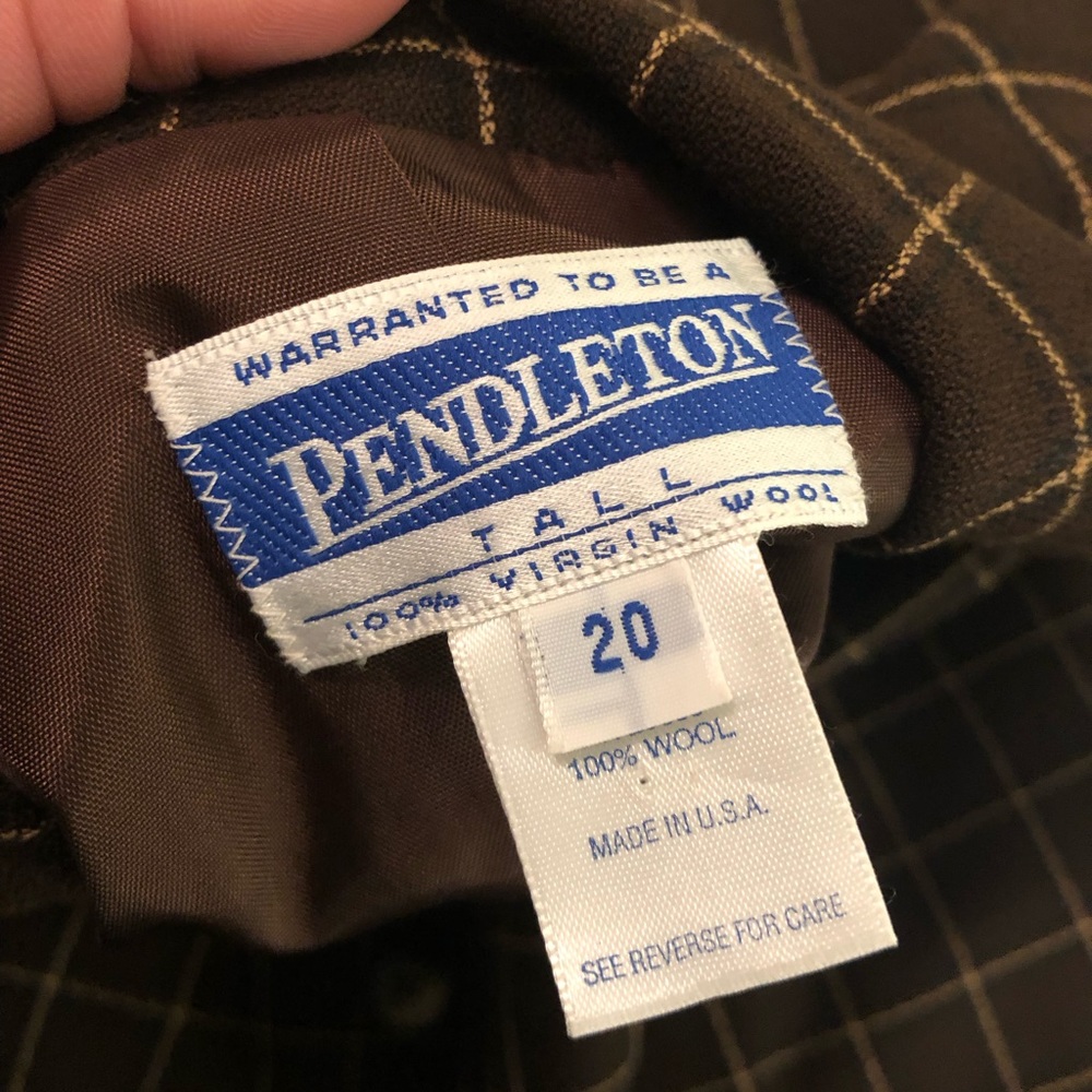 Pendleton Wool Blazer, Brown, Euc - image 5